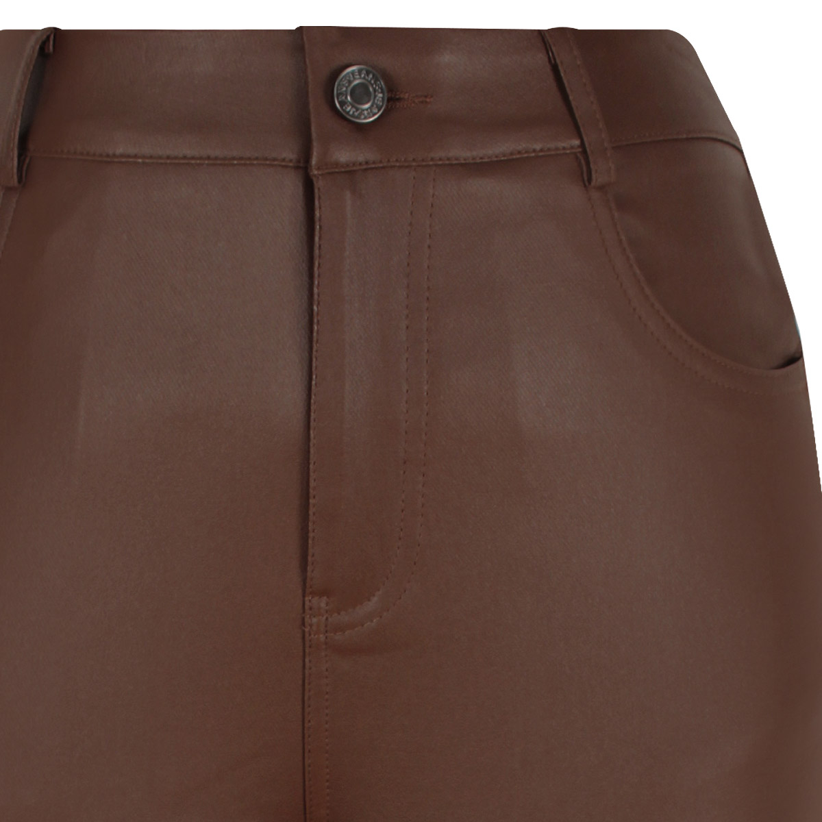 Pantal&oacute;n de Tiro Alto Efecto Tacto Piel para Mujer Junior image number null
