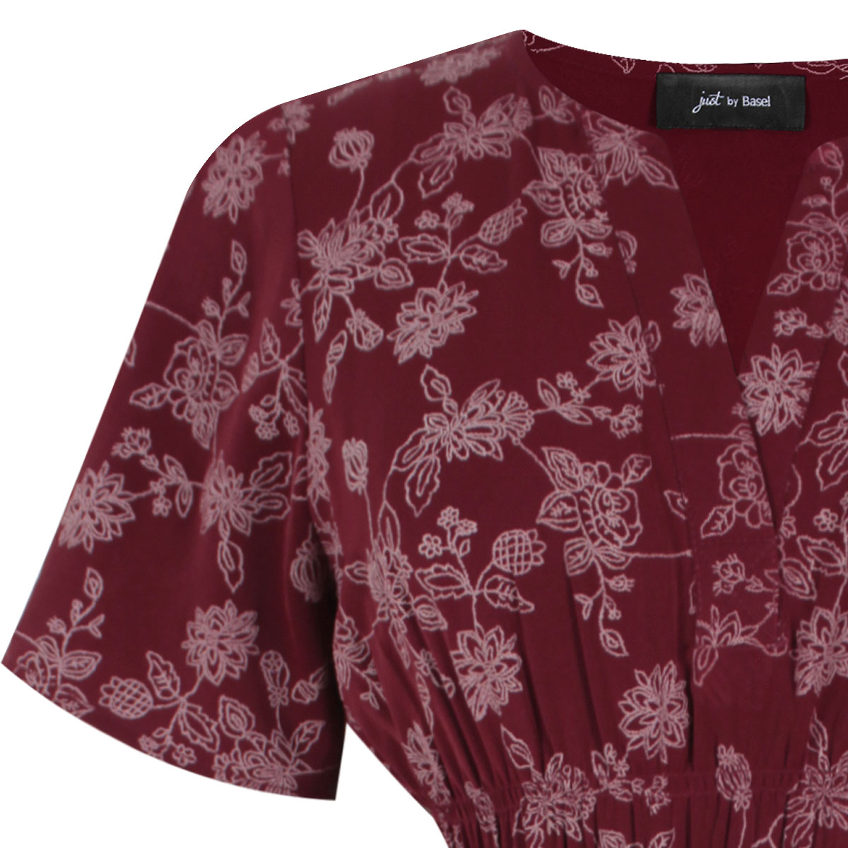 Vestido midi estampado mini floral para Mujer Petite JUST BY BASEL image number null