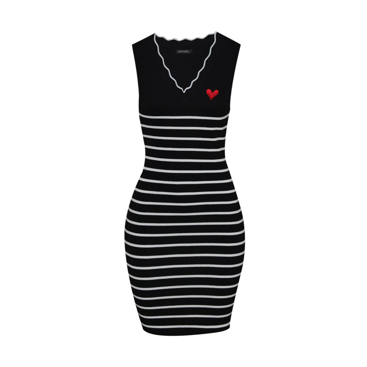 Vestido Corto Escote En V Philosophy Para Mujer Junior image number null