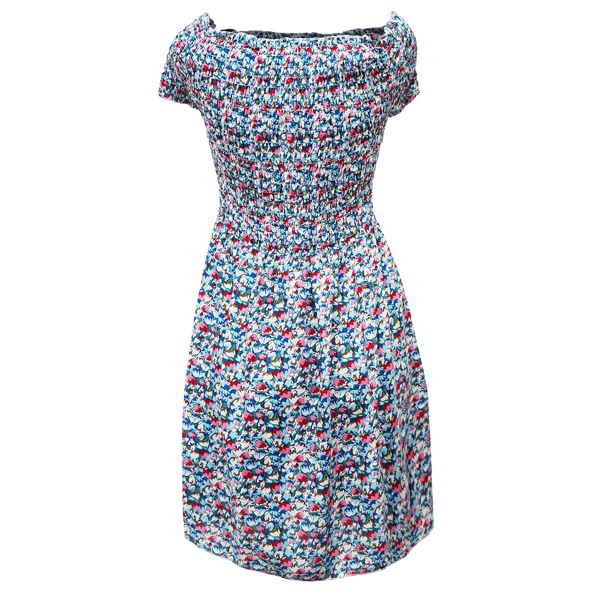 Vestido Corto Estampado Banana Lim&oacute;n para Mujer image number null