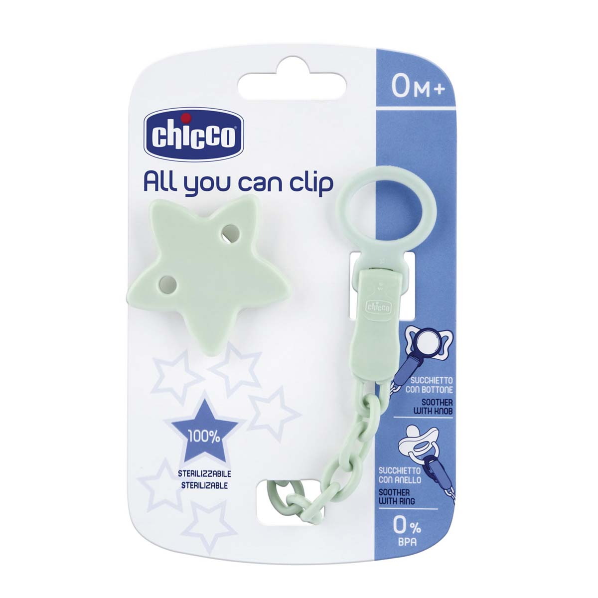 Clip para Chup&oacute;n Forma de Estrella Chicco image number null