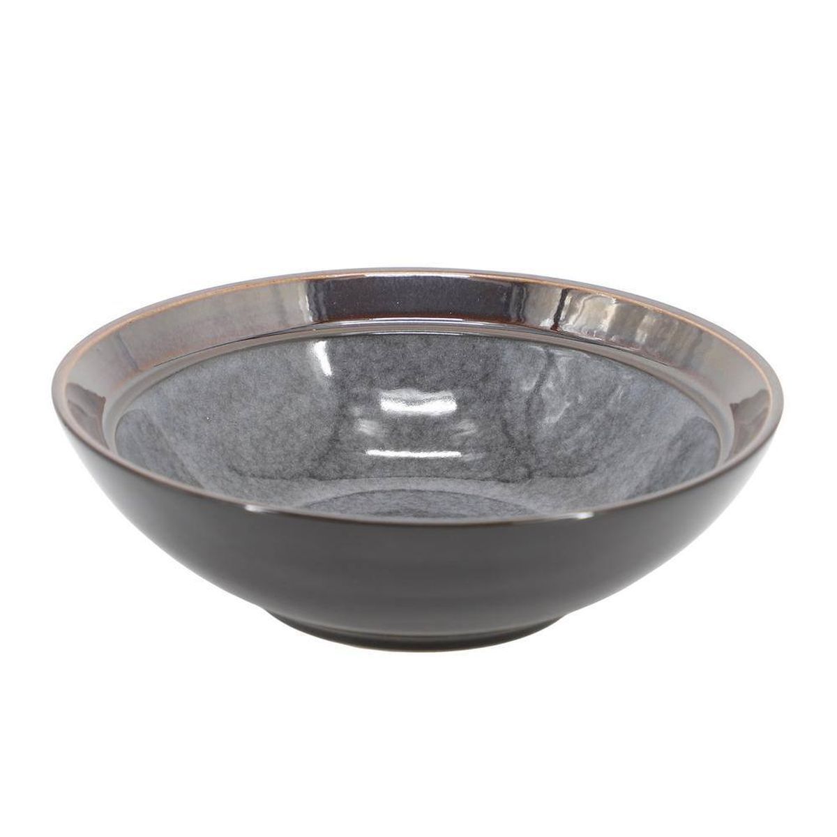 Vajilla 16 Pz Redonda Ceramica Gris Gibson Elite image number null