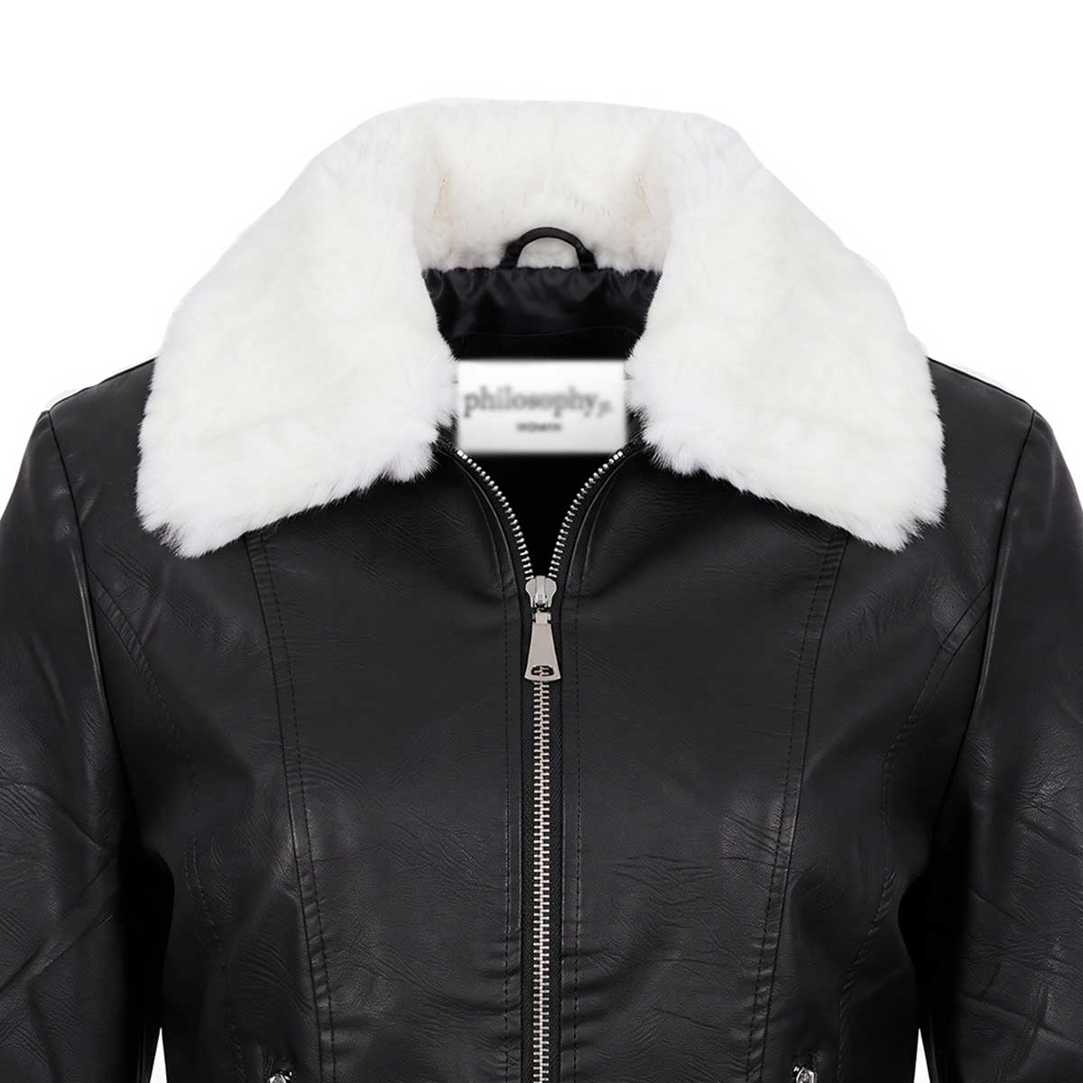 Chamarra Cuello Con Pelo Philosophy Jr Petite Para Mujer Petite image number null
