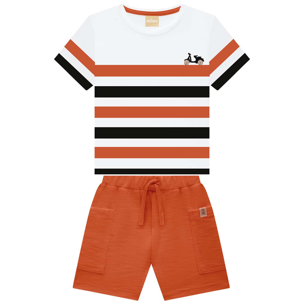Conjunto de Playera Manga Corta con Short Milon para Ni&ntilde;o image number null