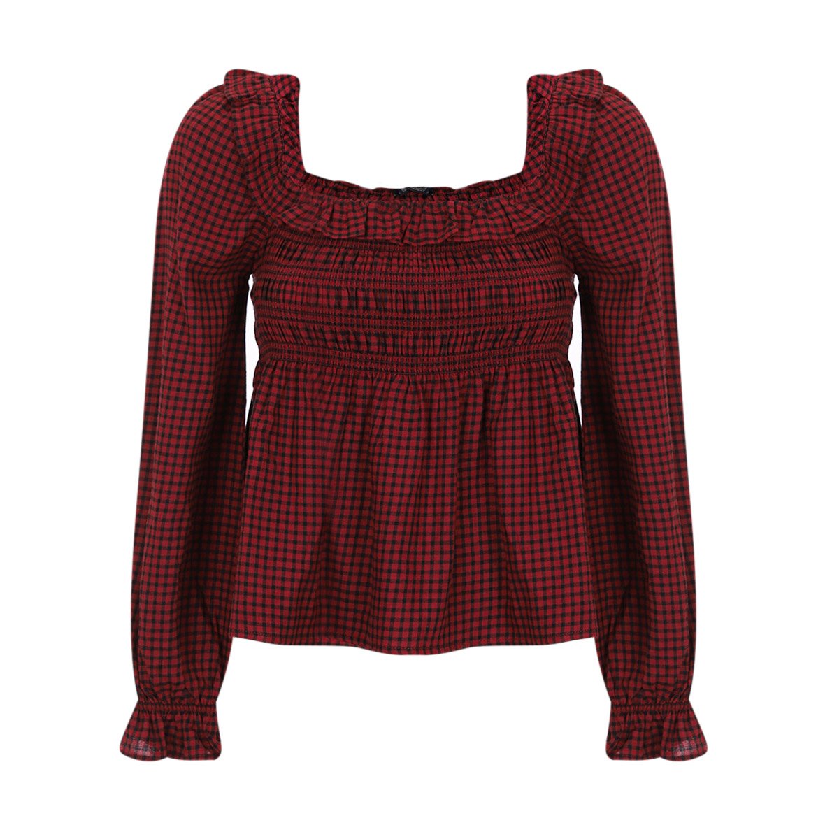 Blusa Manga Larga Smock Jeanious para Mujer Junior image number null