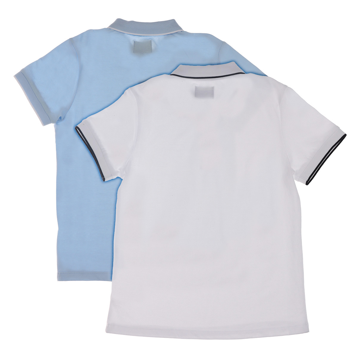 Set 2 Polos Algod&oacute;n Manga Corta Jeanious Ni&ntilde;o image number null
