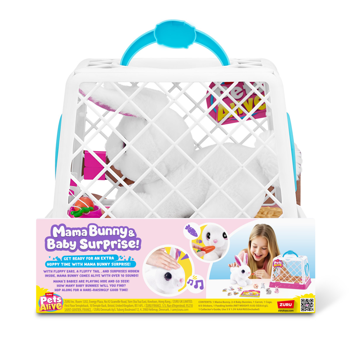 Mu&ntilde;ecos Mam&aacute; Bunny Surprise Pets Alive Zuru image number null