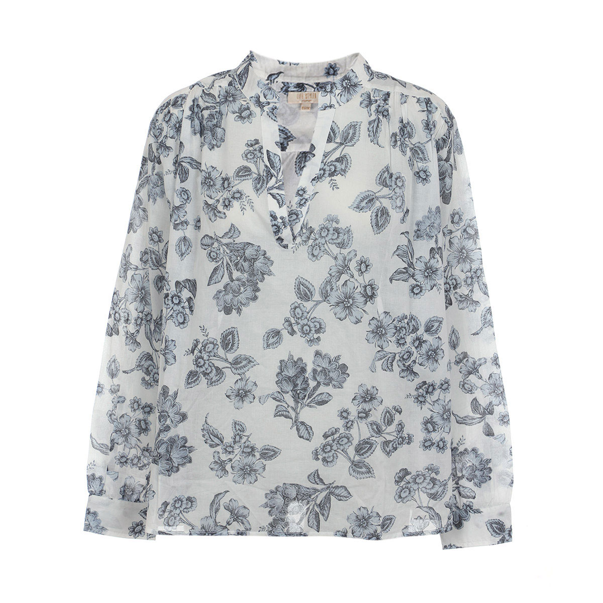 Blusa Estampada Manga Larga Life Styler Para Mujer Curvy image number null