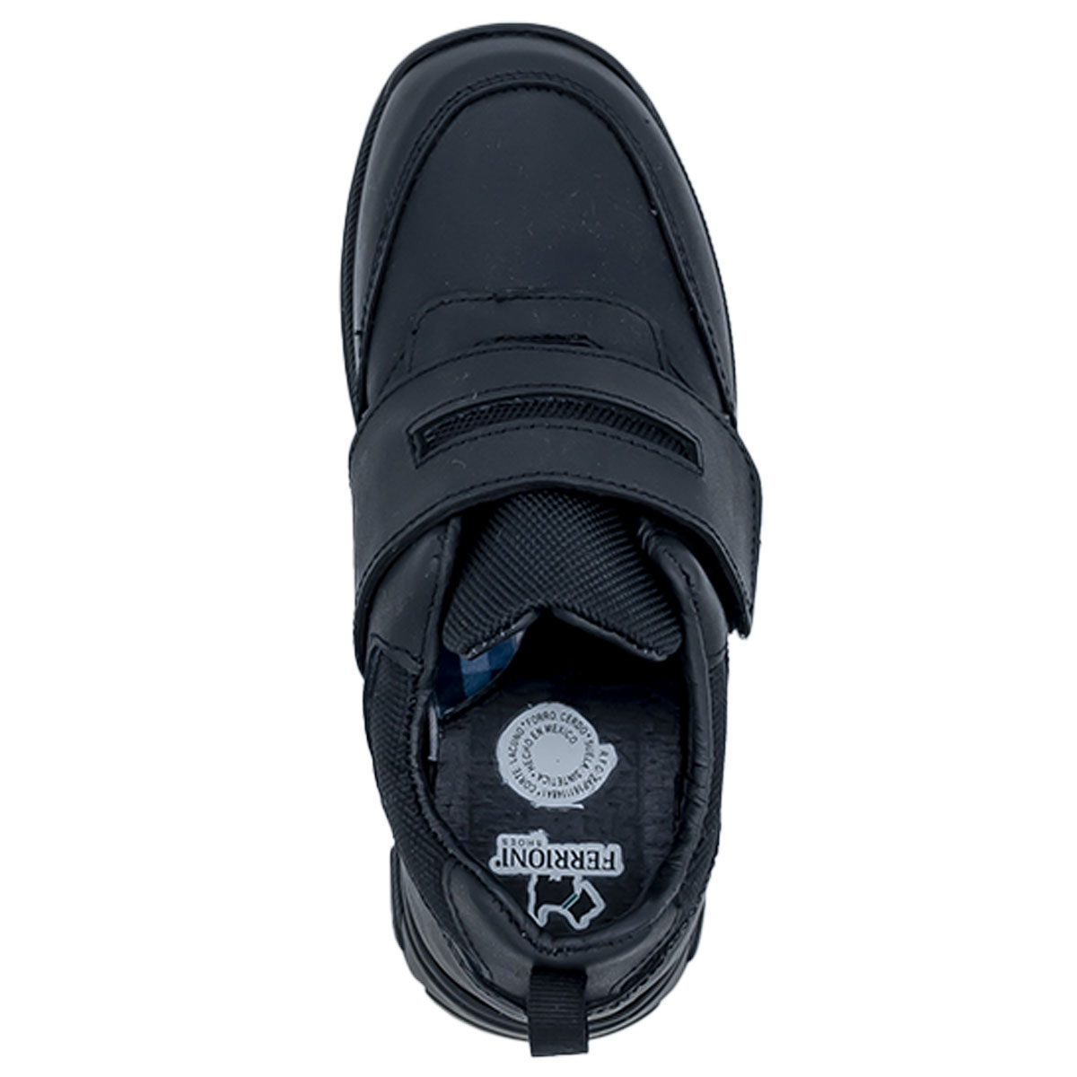 Zapato Escolar con Velcro 15-17 Negro para Ni&ntilde;o FERRIONI image number null