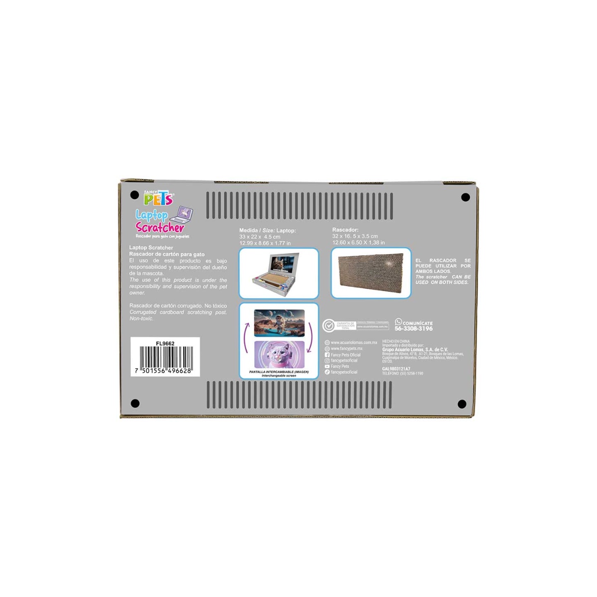 Rascador Con Juguete Laptop 33 Cm Fancy Pets image number null