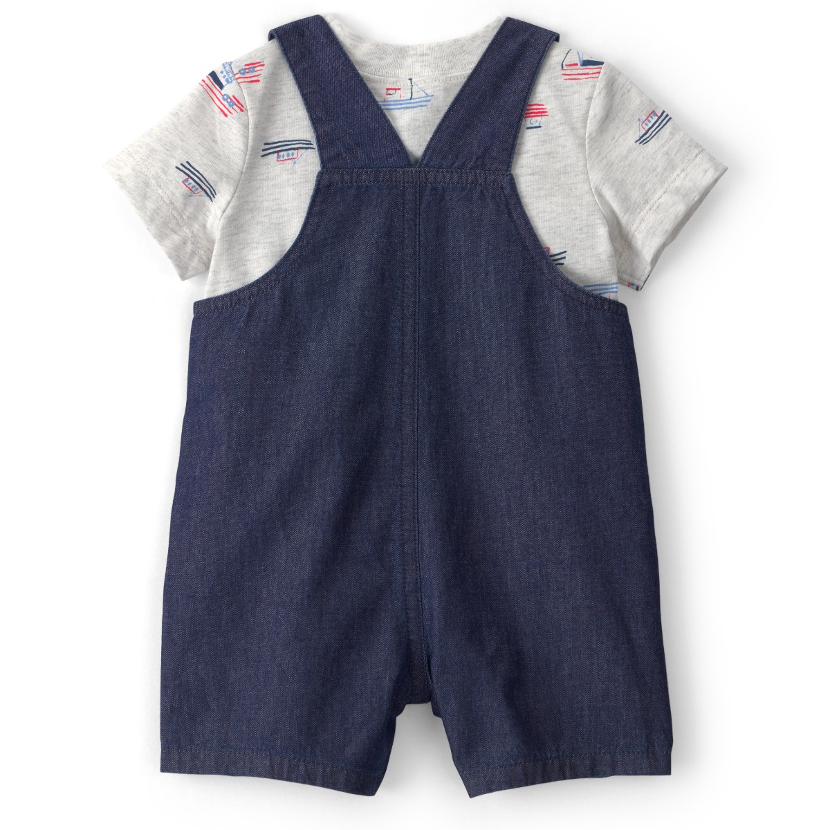 Conjunto Chambray de Overol y Playera Carter's con Dise&ntilde;o Barcos para Beb&eacute; Ni&ntilde;o image number null