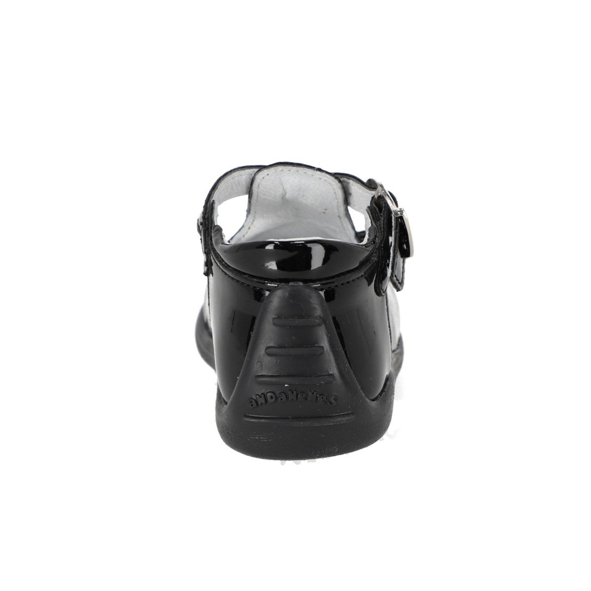 Zapato Traba T en Charol Andanenes Negro Ajuste Hebilla para Beb&eacute; Ni&ntilde;a image number null