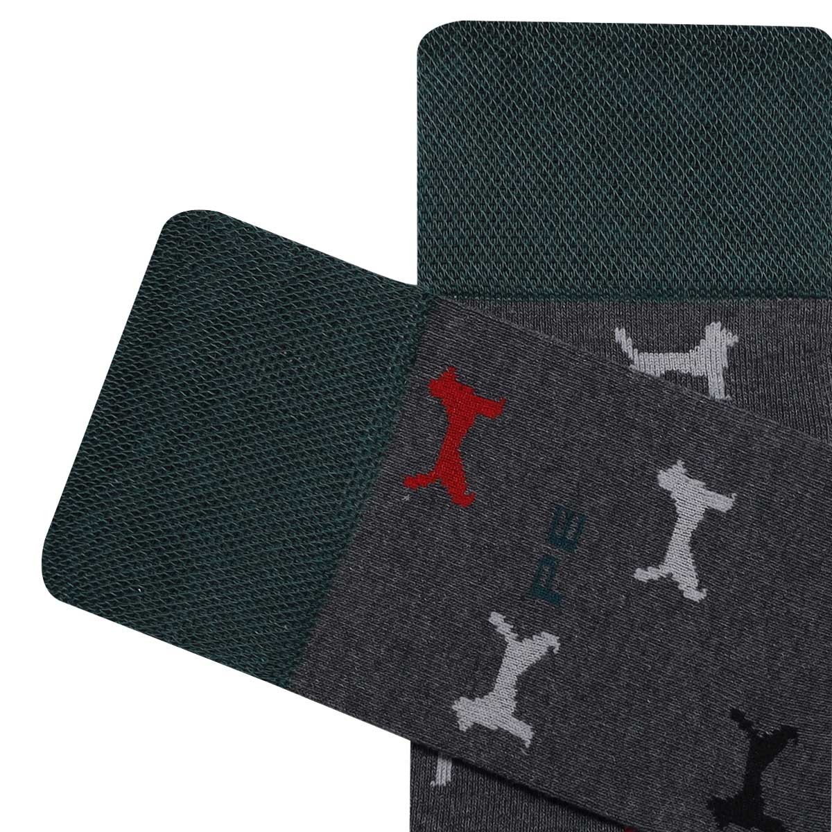 Calcet&iacute;n Dise&ntilde;o Perros Perry Ellis Algod&oacute;n Poliespun para Hombre image number null