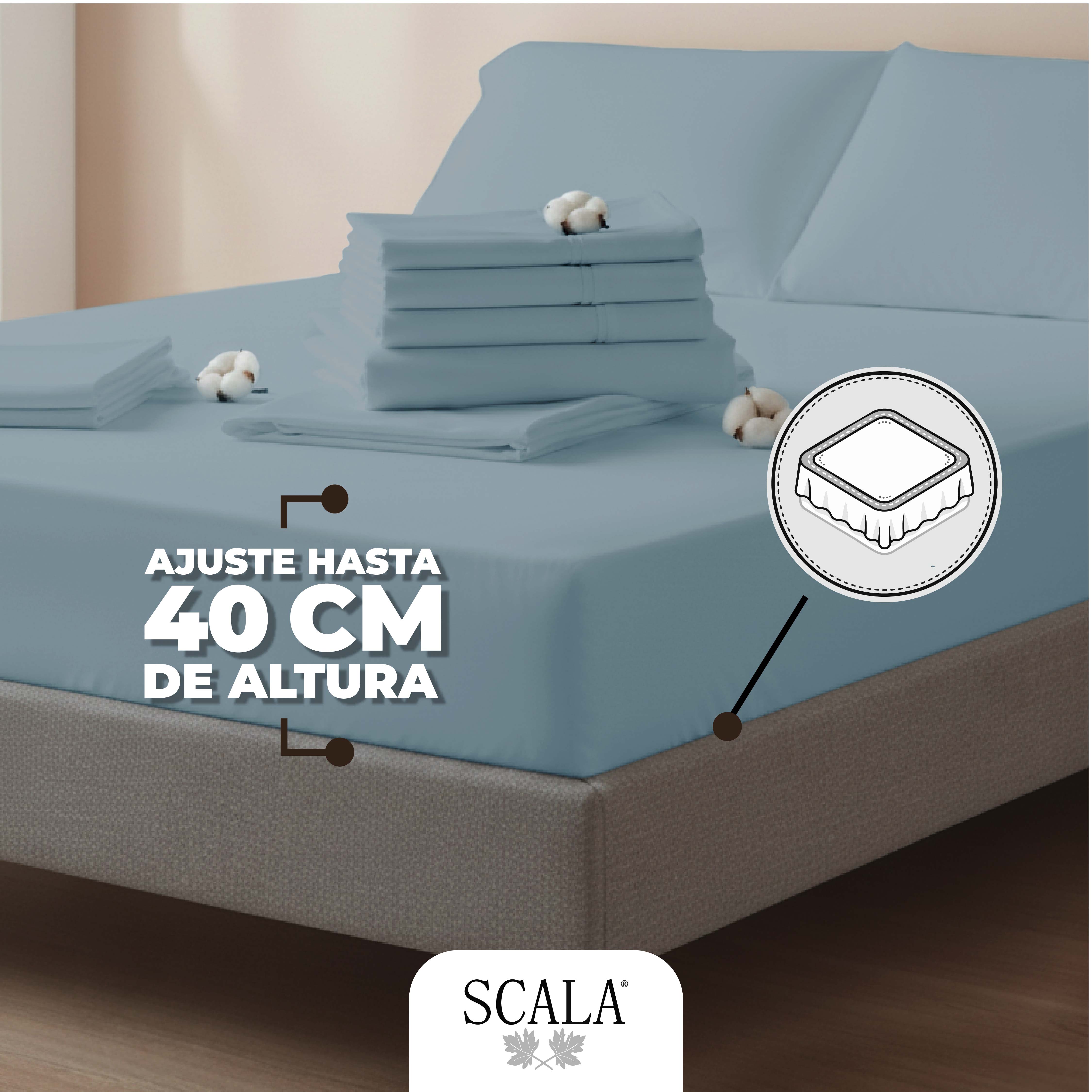 Sabanas King Azul Claro Scala image number null
