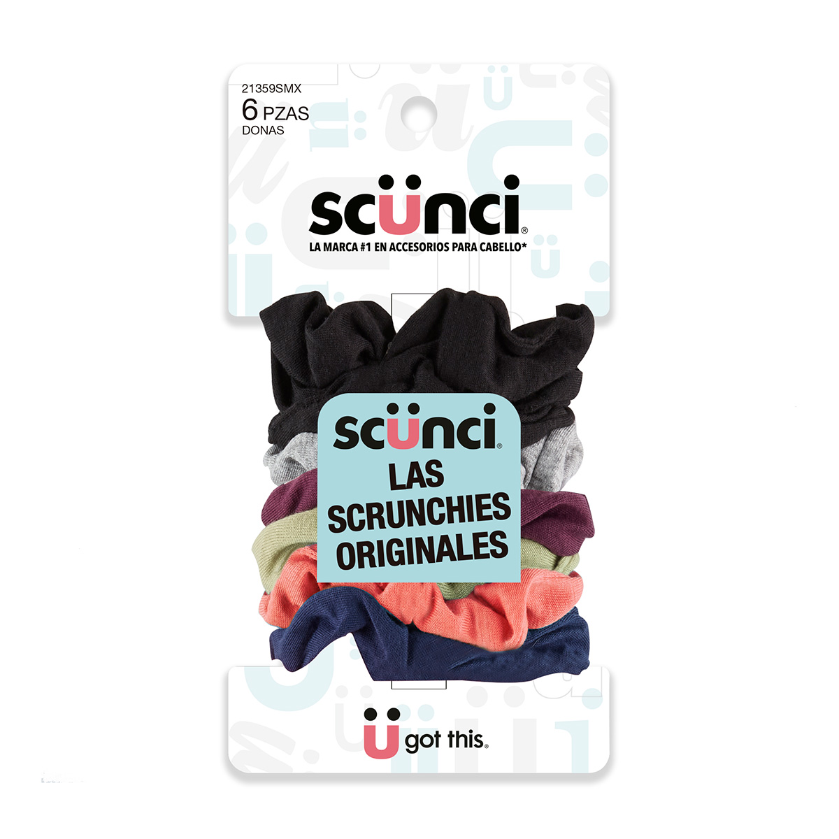 Value Pack Scrunchies 6 Pzas image number null