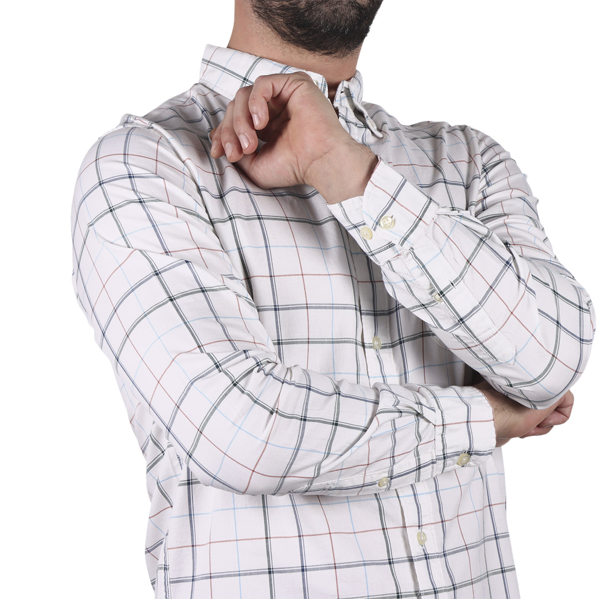 Camisa Algod&oacute;n L&iacute;neas Entrelazadas J. OPUS para Hombre image number null