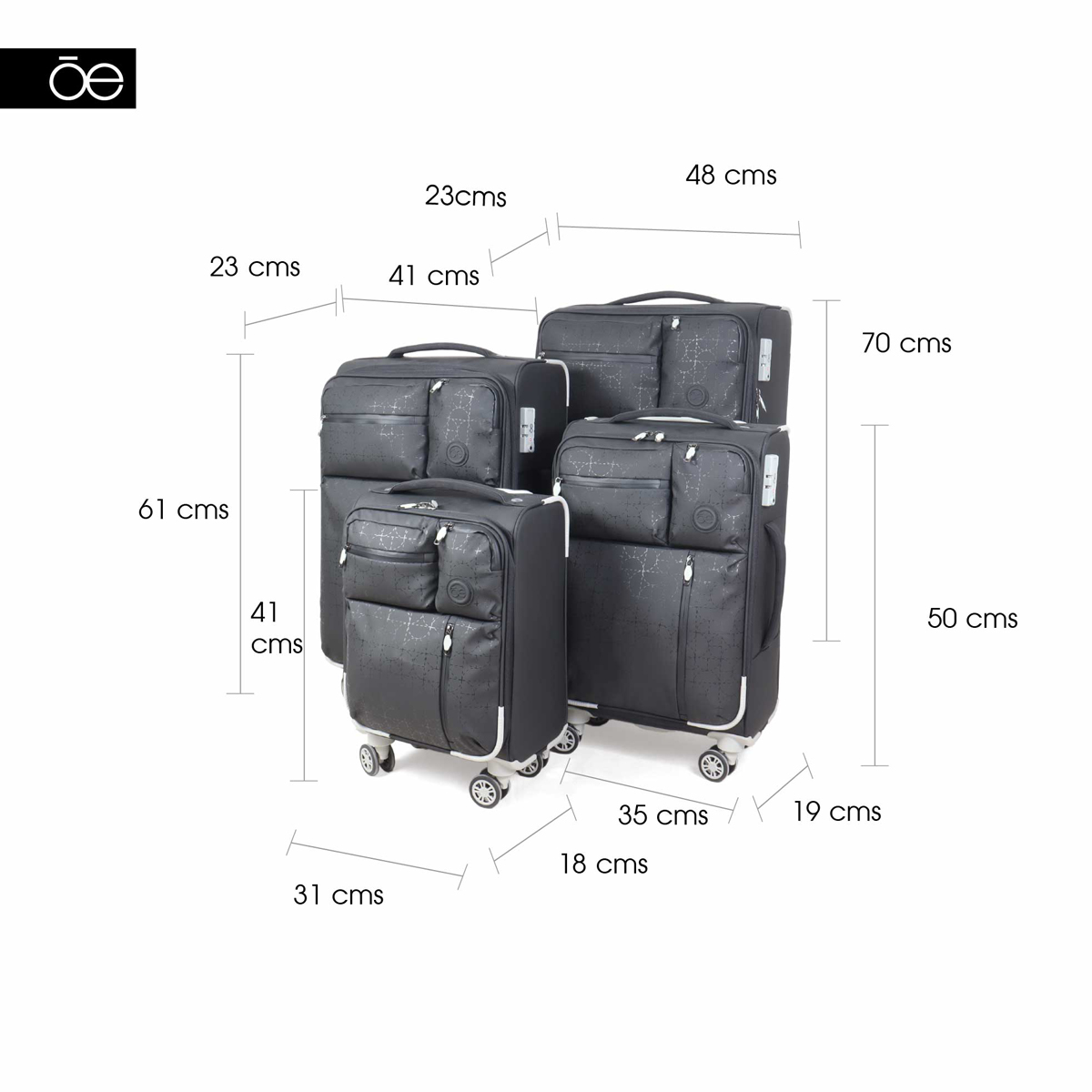 Maleta 28" Cloe SS Ruel III Negro image number null