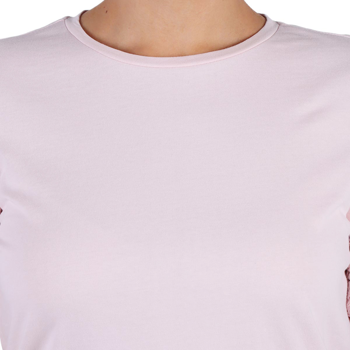 Playera Algod&oacute;n Crochet Manga Corta Arqueology Mujer image number null