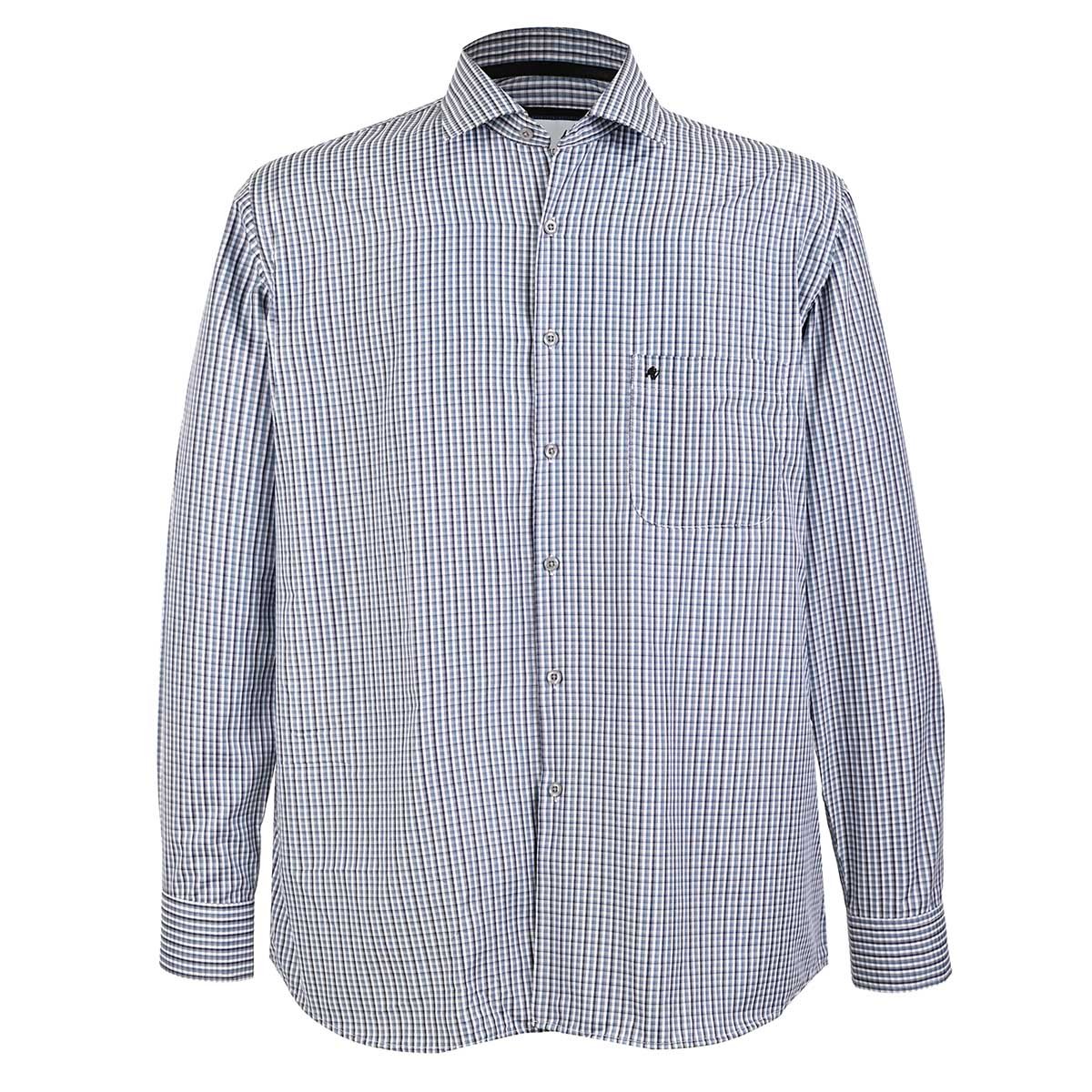 Camisa Manga Larga Michel Blanc Cuadros para Hombre Plus image number null