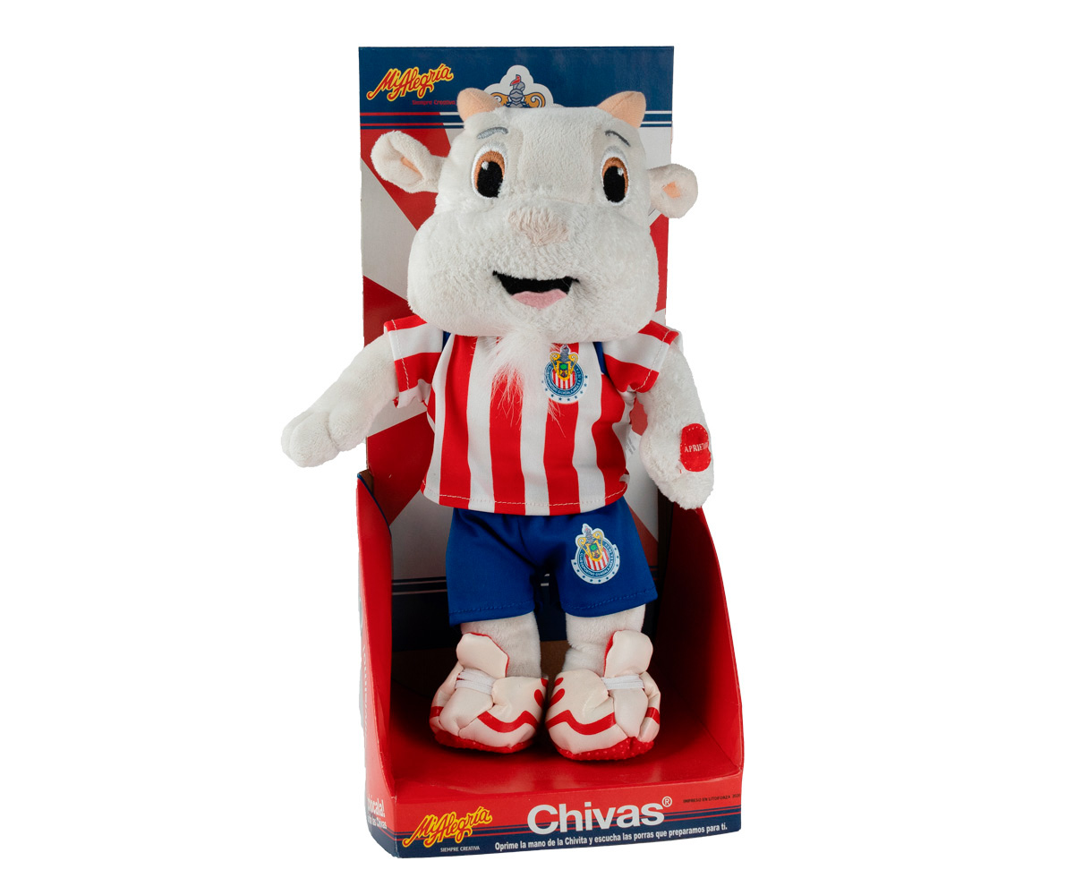 Peluche Grande Mascota de Futbol Chiva con Sonido Mi Alegr&iacute;a image number null