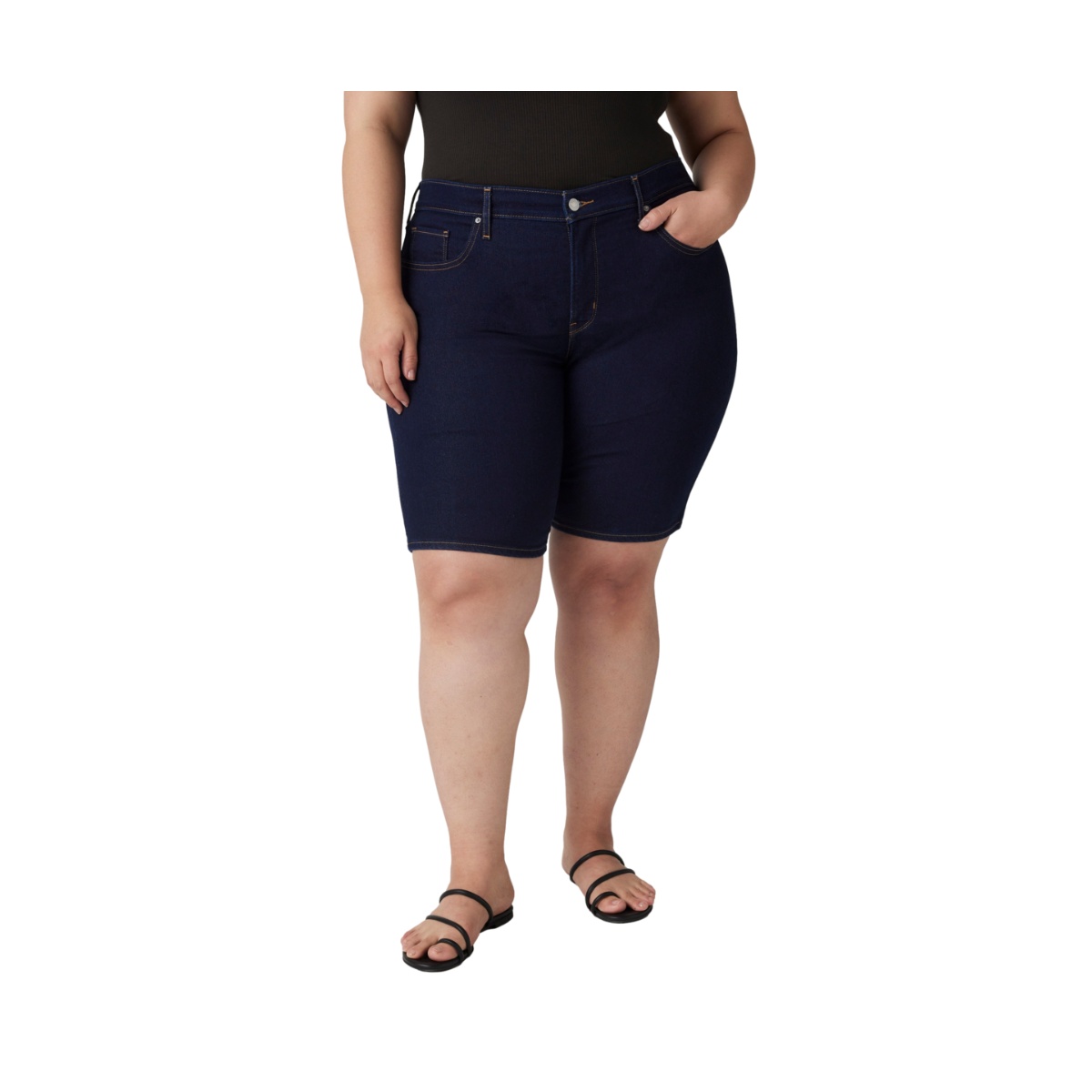 Bermuda Denim Regular Levis para Mujer Curvy image number null