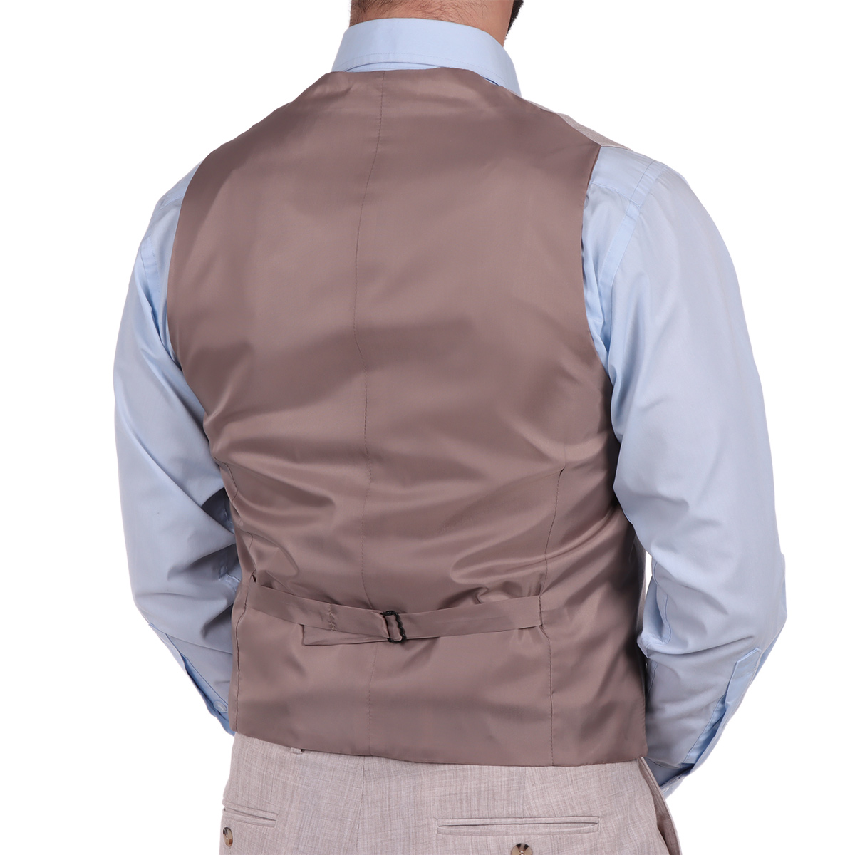 Chaleco de Vestir Gris Poli&eacute;ster Carlo Corinto para Hombre image number null