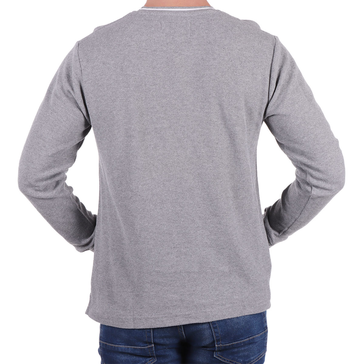 Playera Manga Larga Cuello Redondo Yongster para Hombre image number null