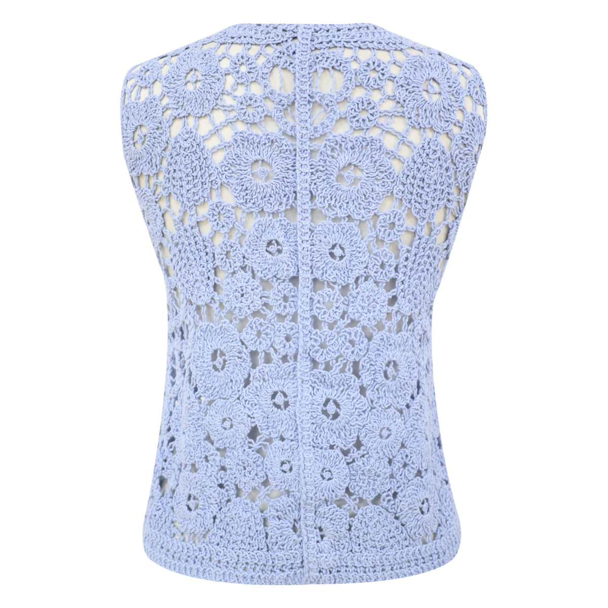 Chaleco de crochet con motivos florales para Mujer Petite JUST BY BASEL image number null