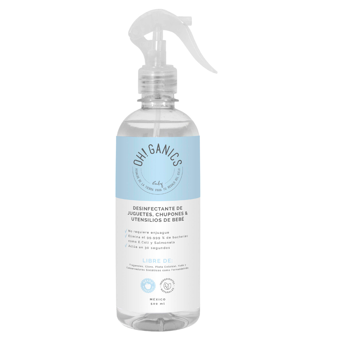 Desinfectante De Juguetes, Chupones 500 Ml Oh! Ganics image number null