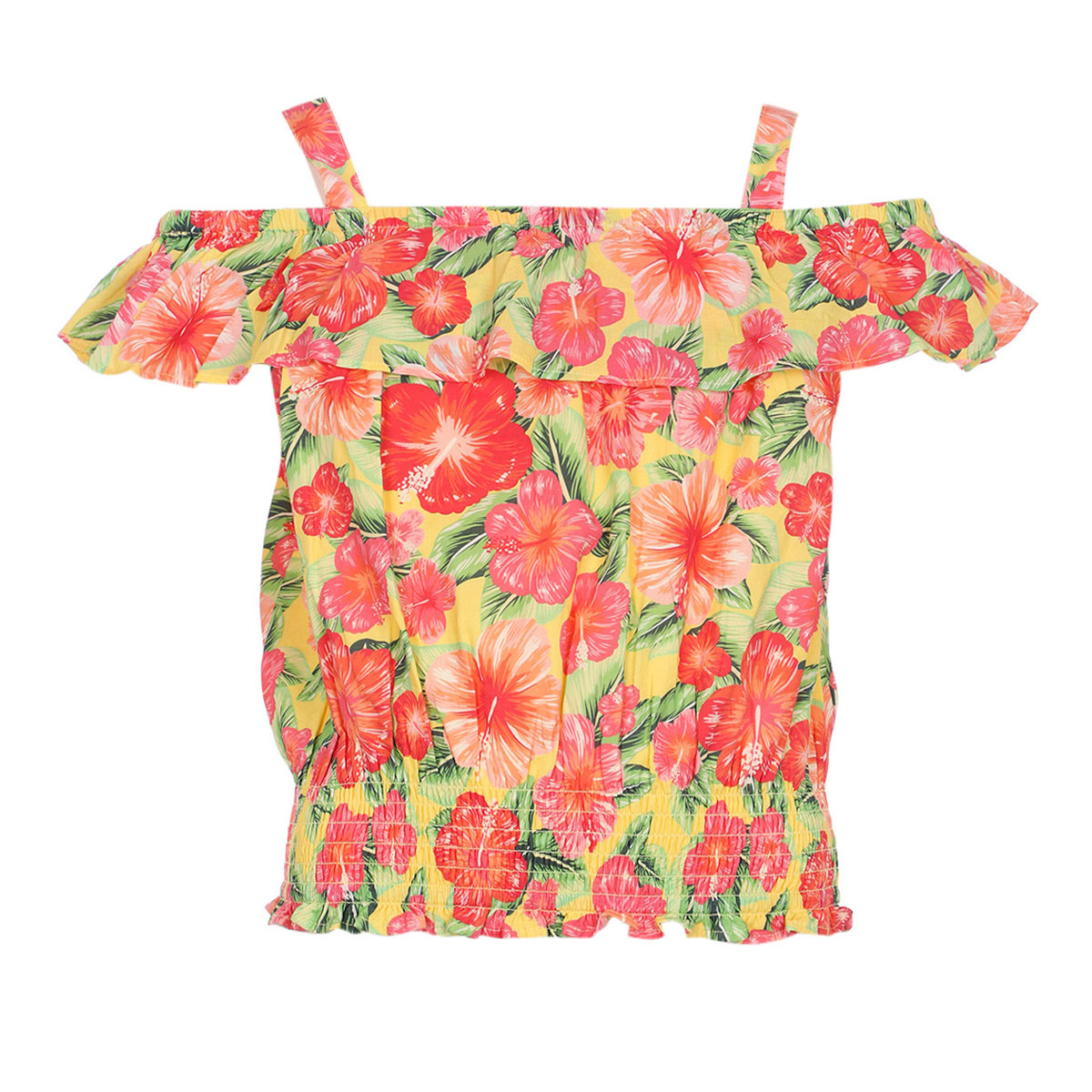Blusa sin Mangas Estampado Tropical Fukka para Ni&ntilde;a image number null