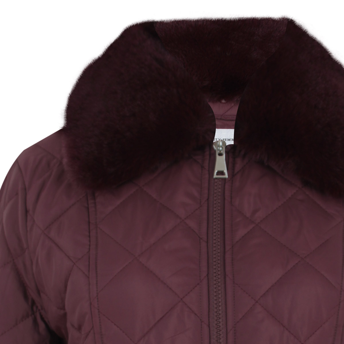 Chamarra Puffer Corta Con Peluche City Femme Para Mujer image number null