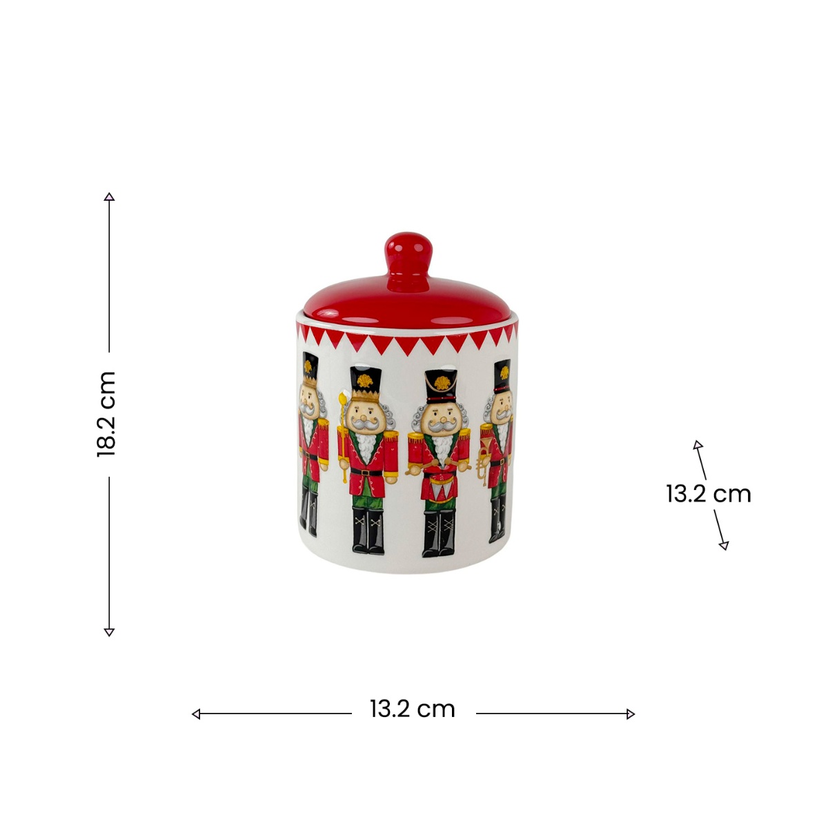 Envase Decorativo Grande Xmas Dolomita image number null