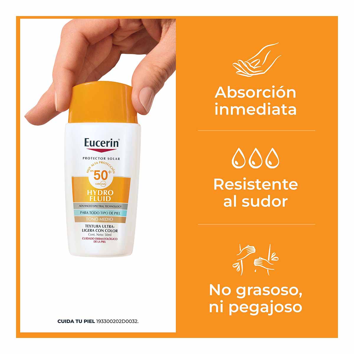 Eucerin Sun Hydrofluid Tono Medio FPS50+ image number null