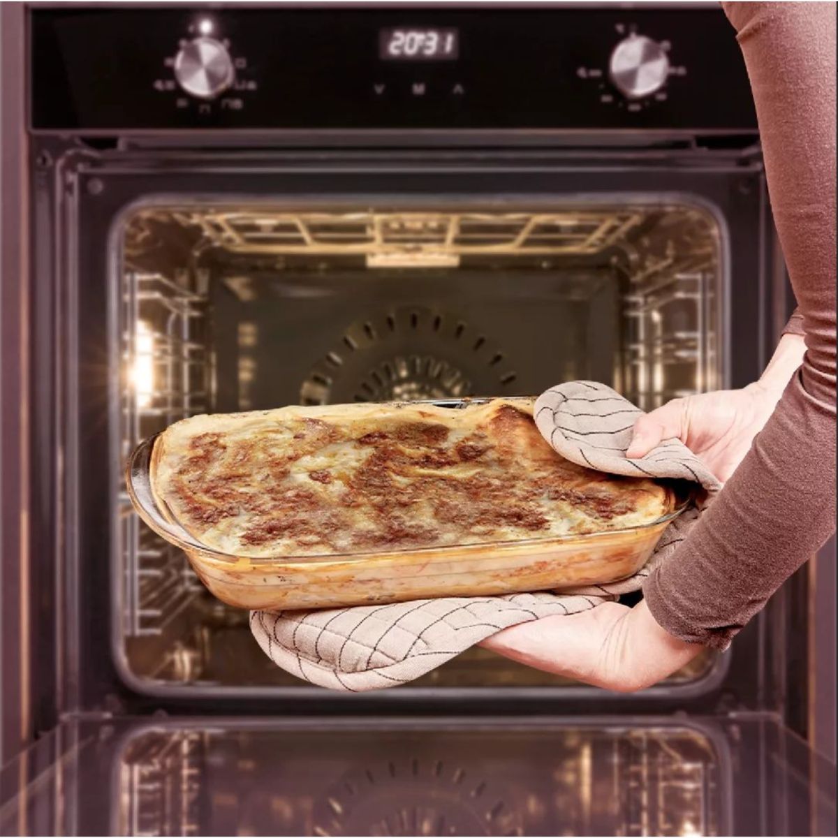 Horno De Longhi de Gas Life Line con Convecci&oacute;n, Grill y Rosticero 60 cm image number null
