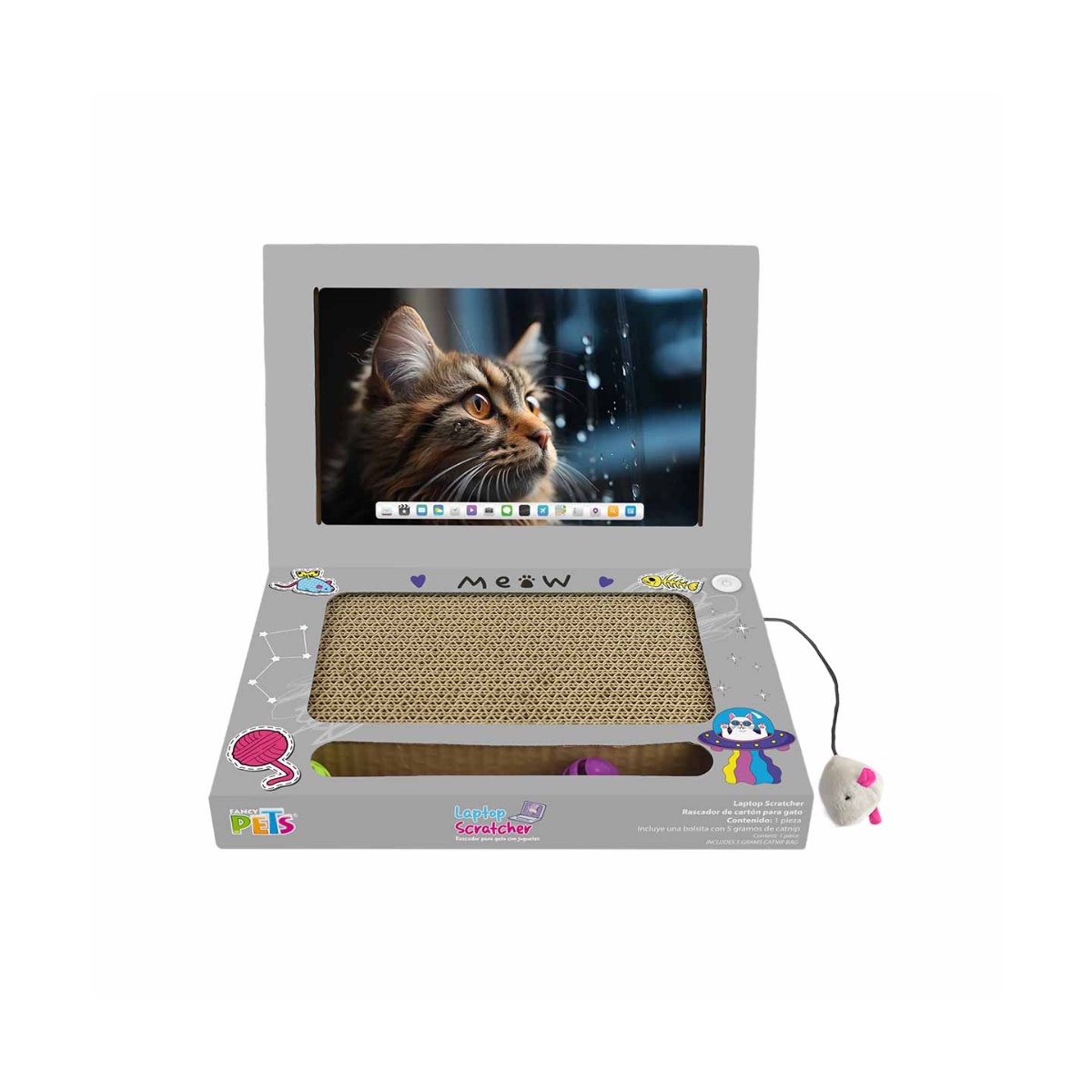 Rascador Con Juguete Laptop 33 Cm Fancy Pets image number null