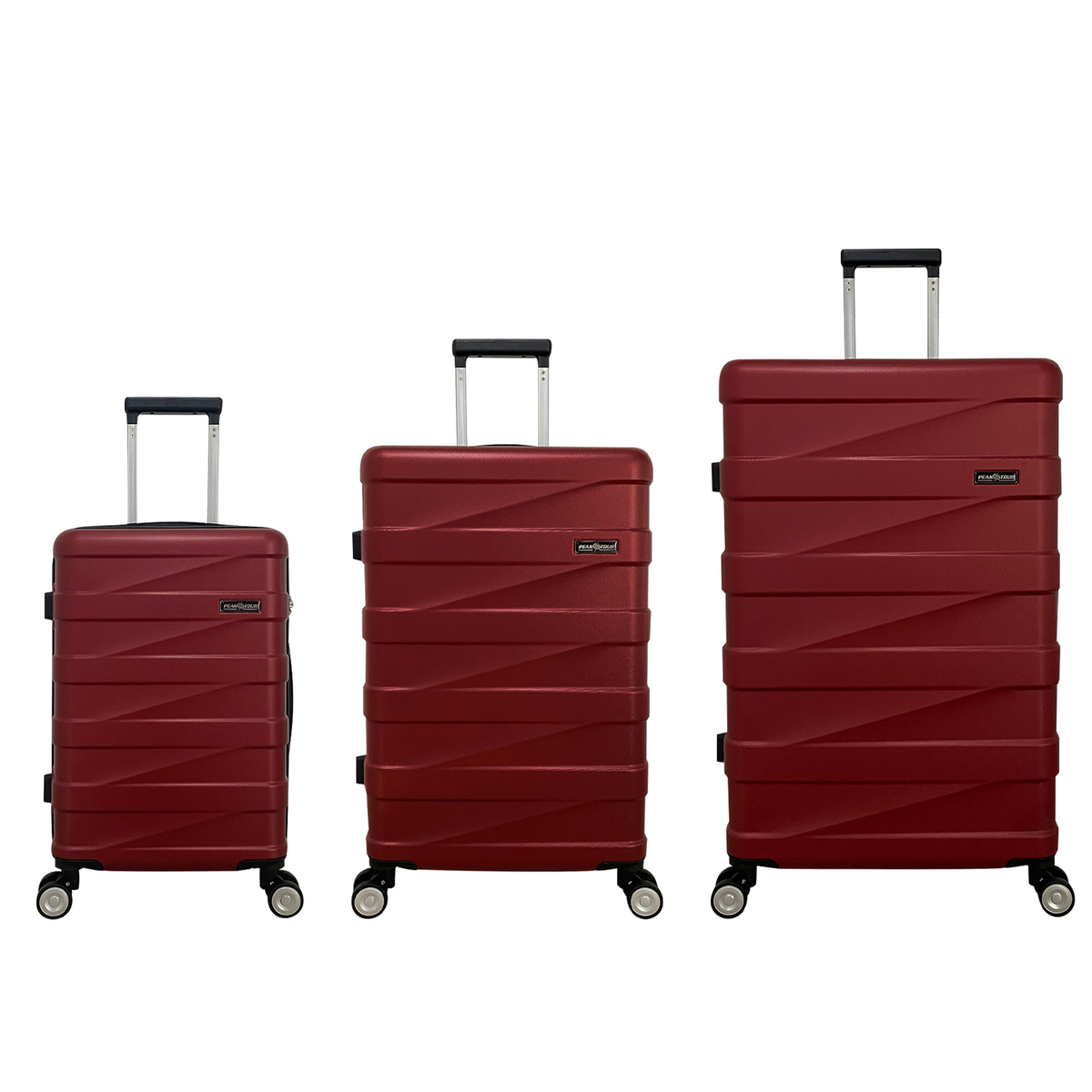 Set Peaktour de 3 Maletas Waterloo 20"/24"/28" Rojo image number null