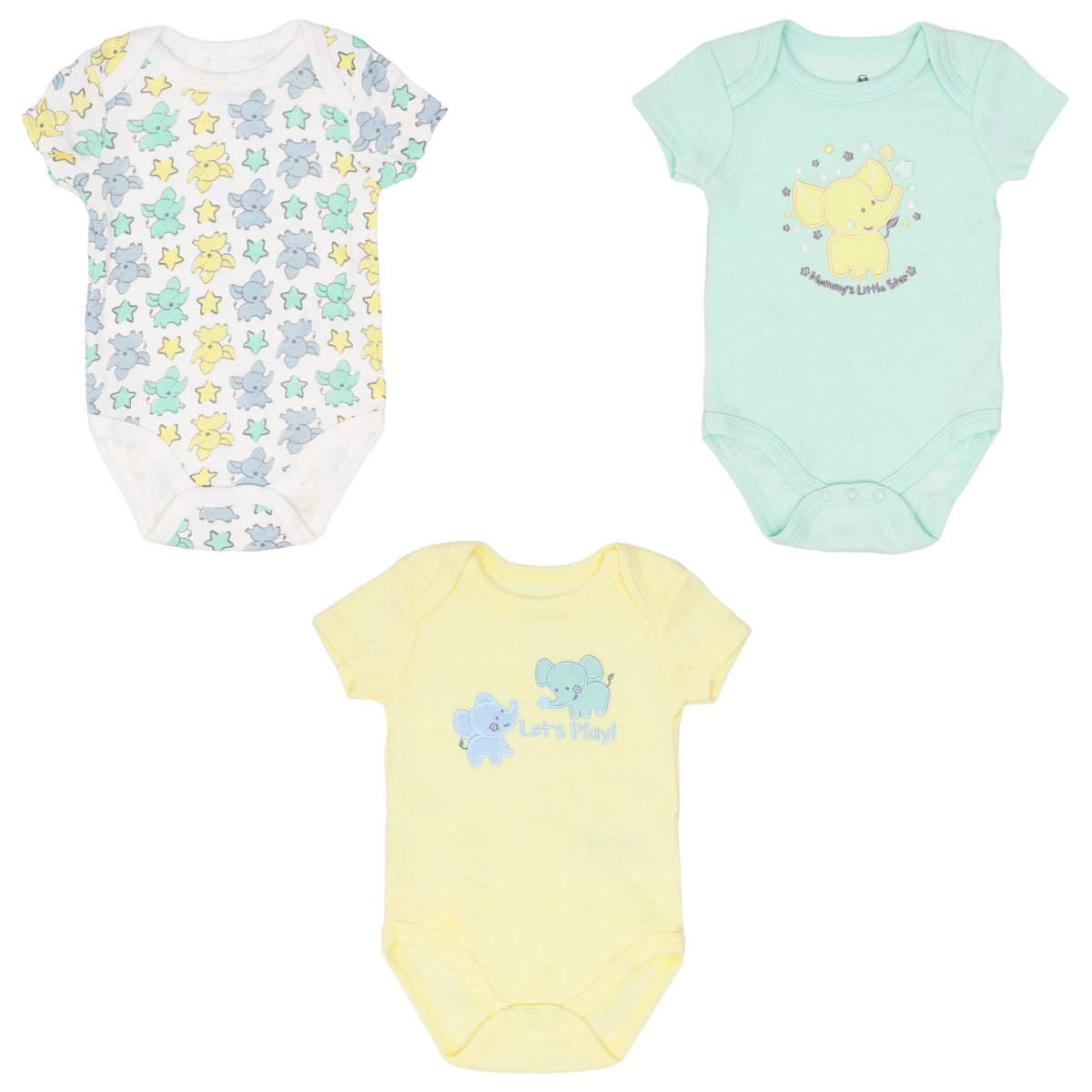 3 Pack Body Manga Corta Tiny Tots Beb&eacute; Ni&ntilde;o image number null