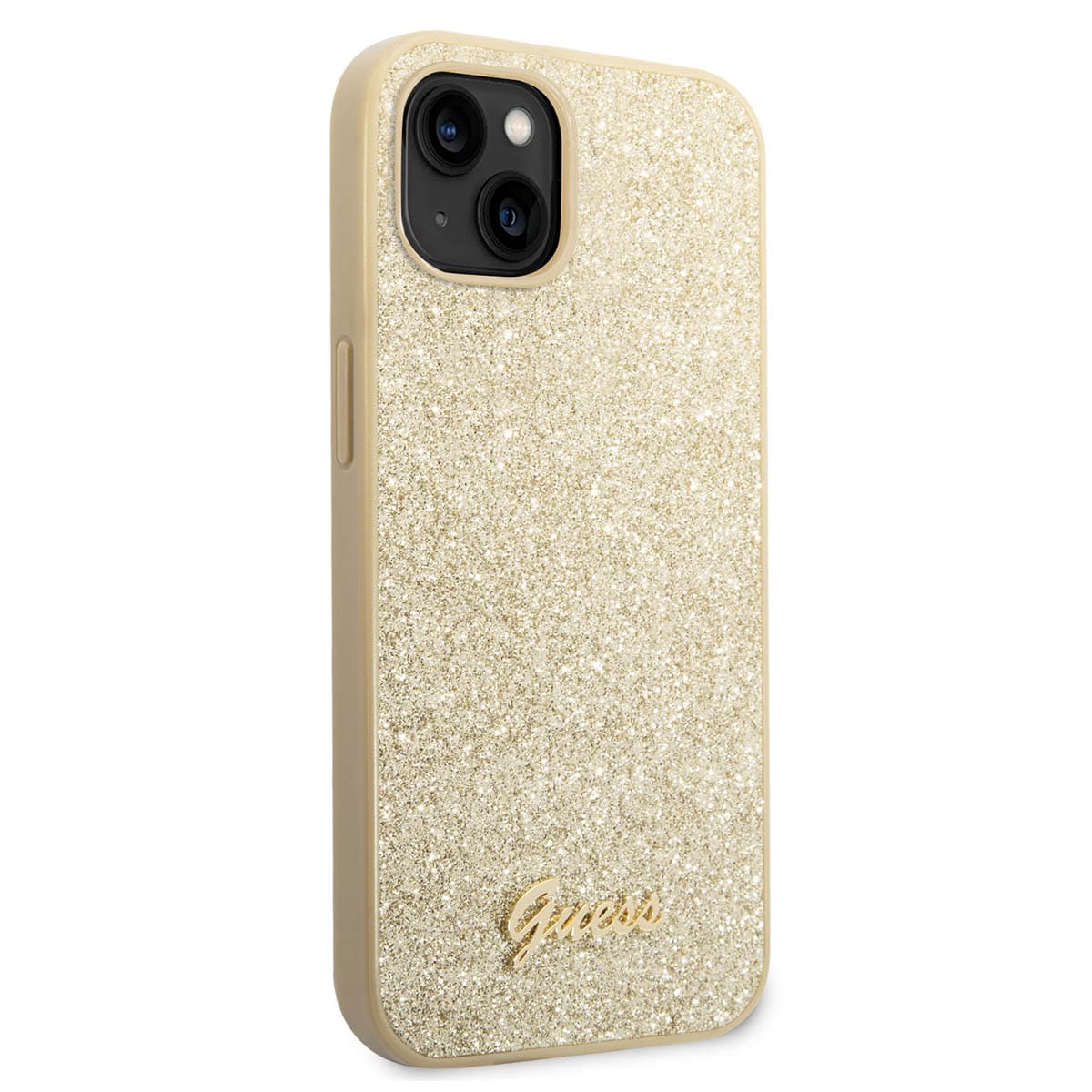 Funda Guess Glitter Flakes Dorada para iPhone 14 Plus image number null