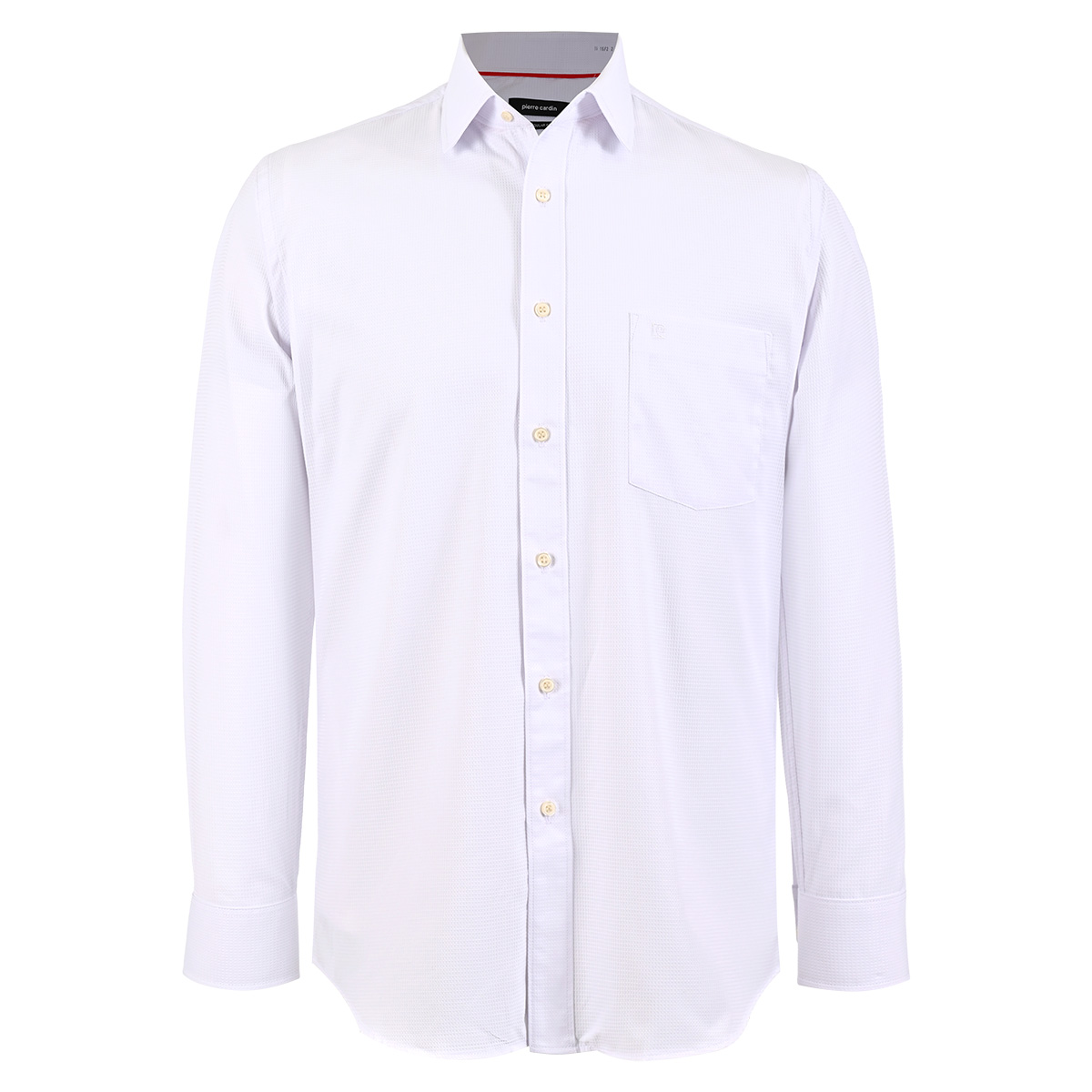 Camisa de Vestir Regular Fit Blanca Pierre Cardin Manga Larga para Hombre image number null