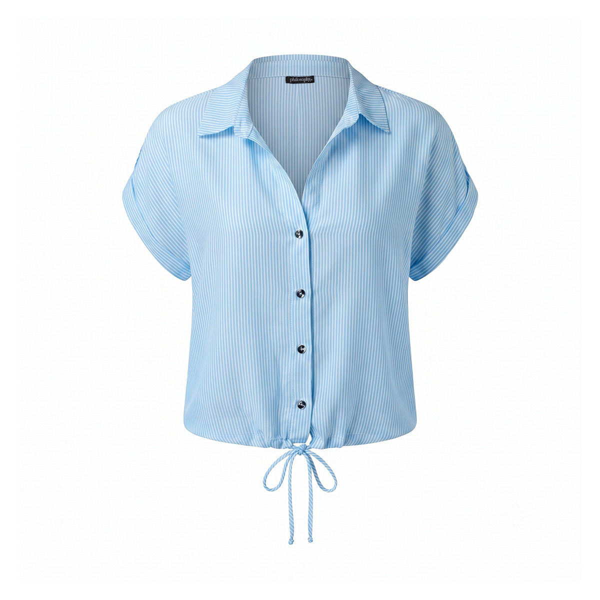 Blusa Manga Corta Con Jareta Philosophy Para Mujer image number null