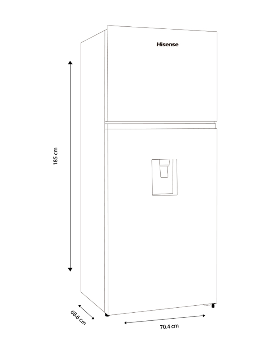 Refrigerador Hisense Cong Sup 16p Rt16n6cdx Silver image number null