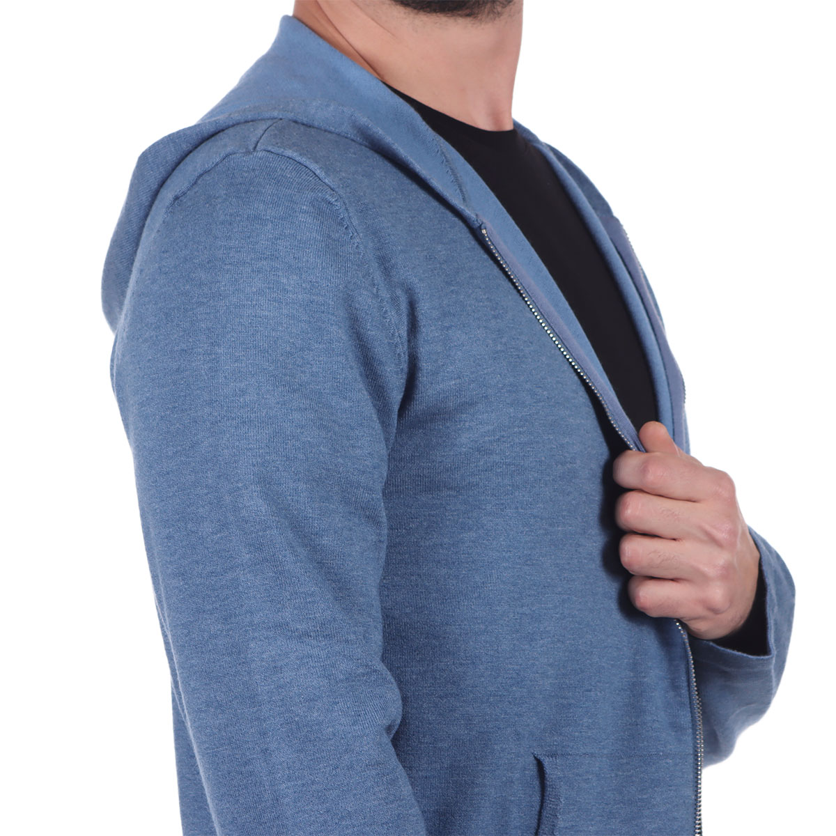 Sudadera Abierta con Capucha Bruno Magnani para Hombre image number null
