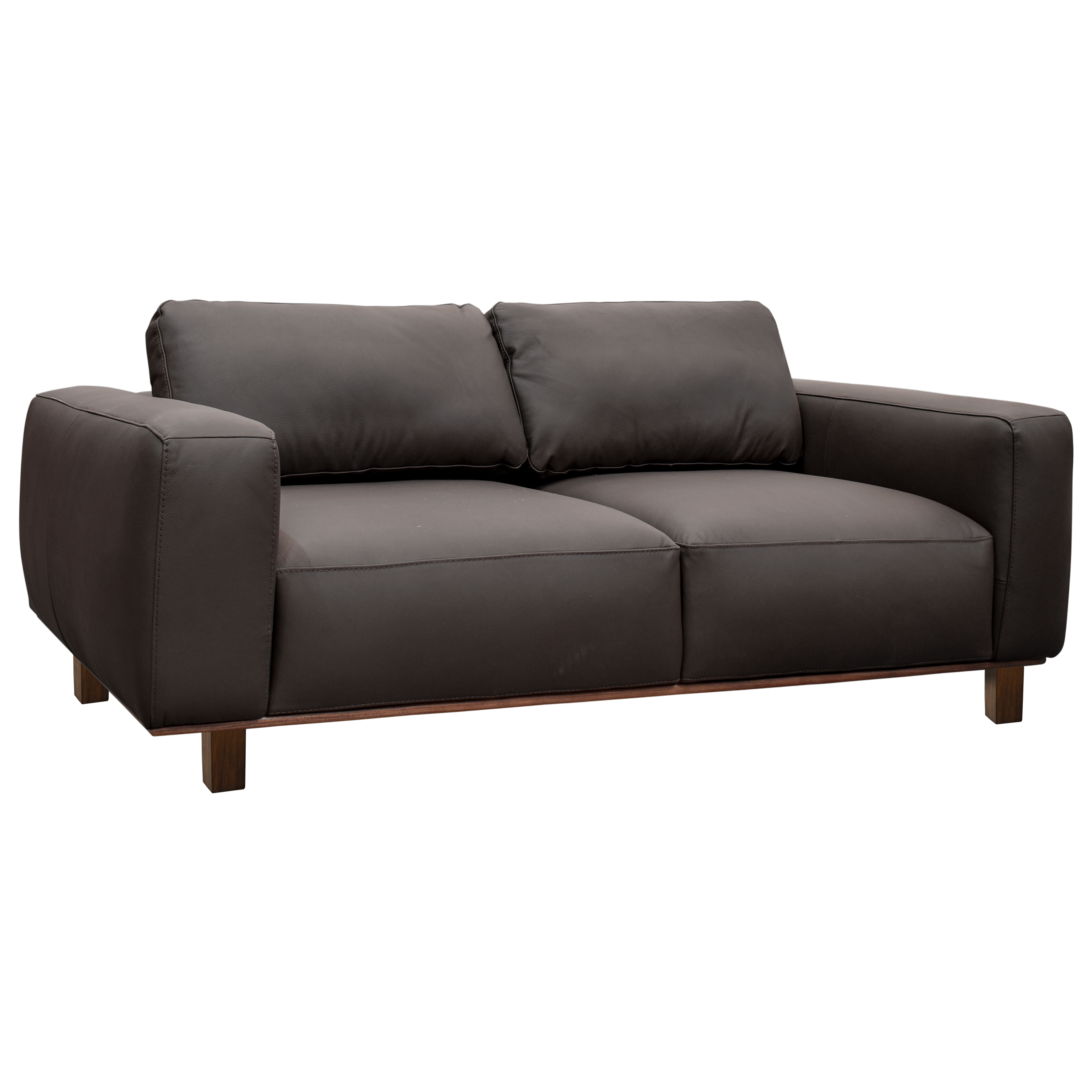 Love seat Chocolate Piel Odell Muebles Liz image number null