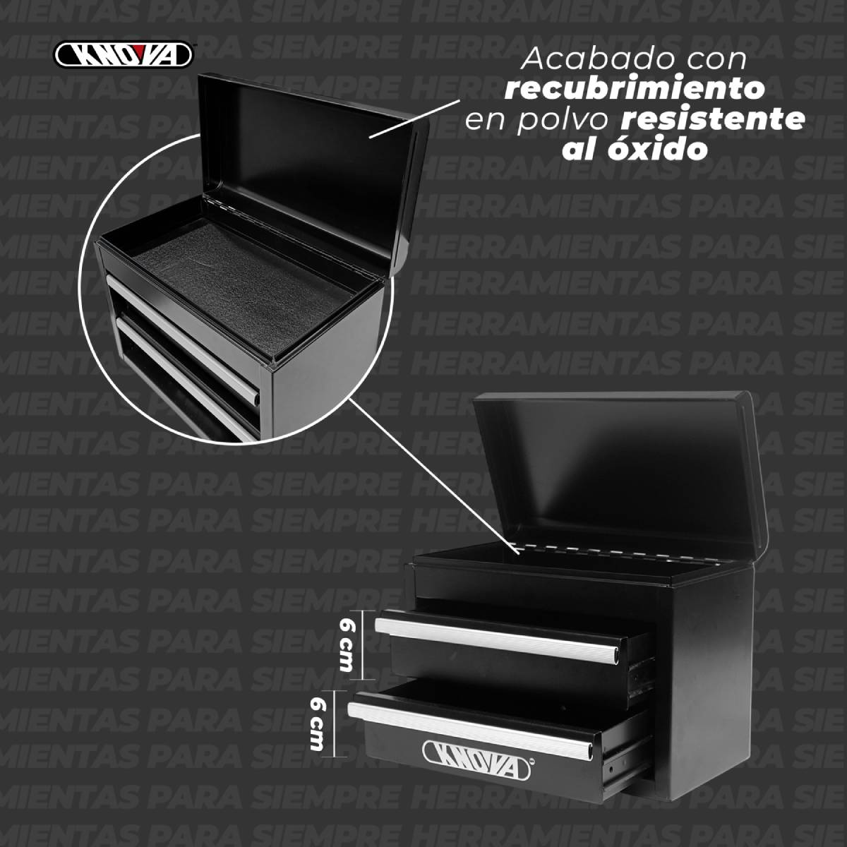 Mini Caja de Herramientas KNOVA Negra image number null