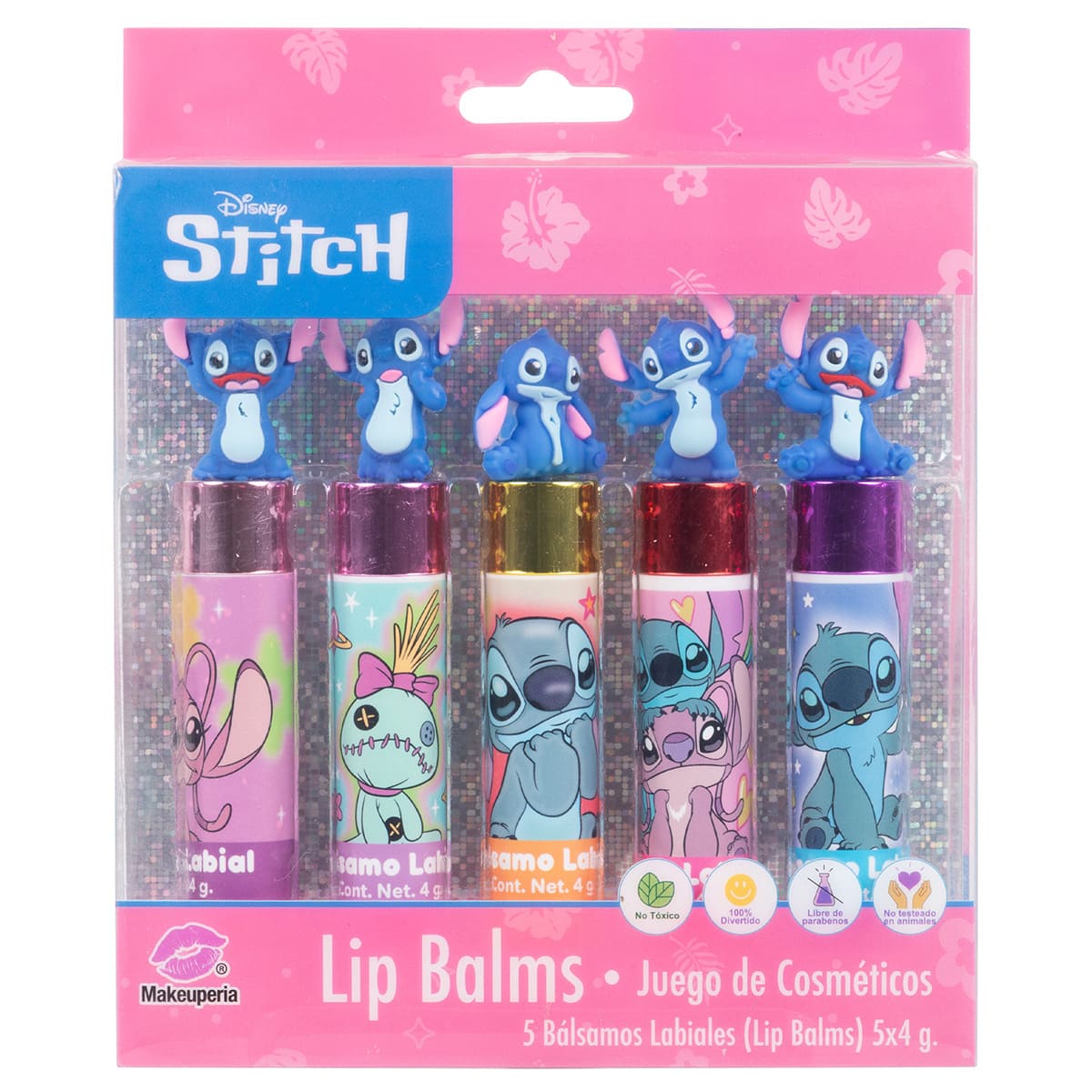 Set Cosm&eacute;ticos Lip Balm Stitch Disney para Ni&ntilde;a image number null