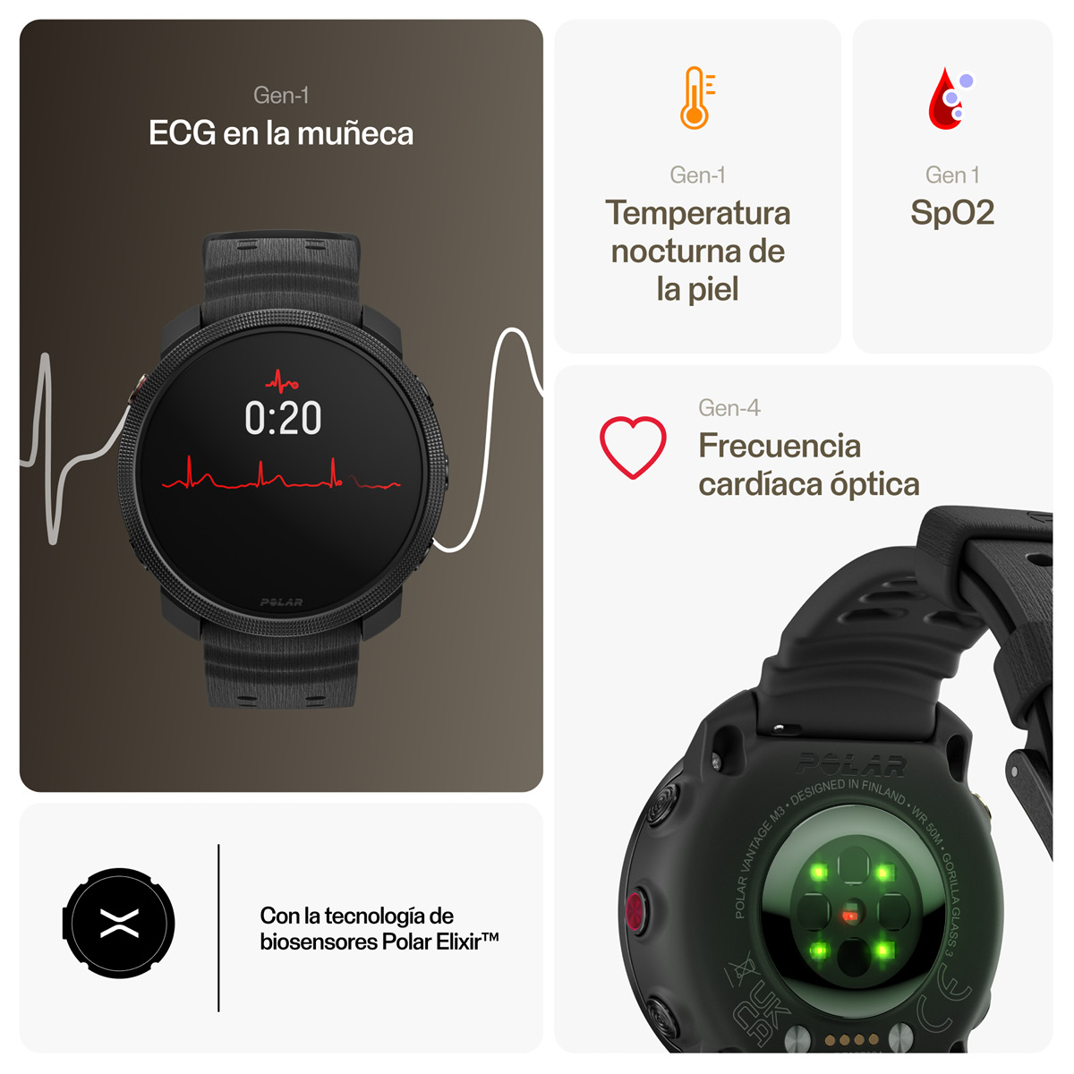 Reloj Deportivo Polar Vantage M3 image number null