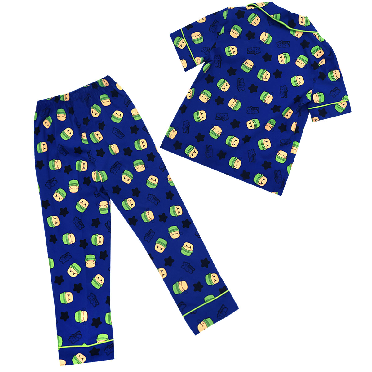Pijama Azul Manga Corta Stumble Guys con Pantal&oacute;n para Ni&ntilde;o image number null
