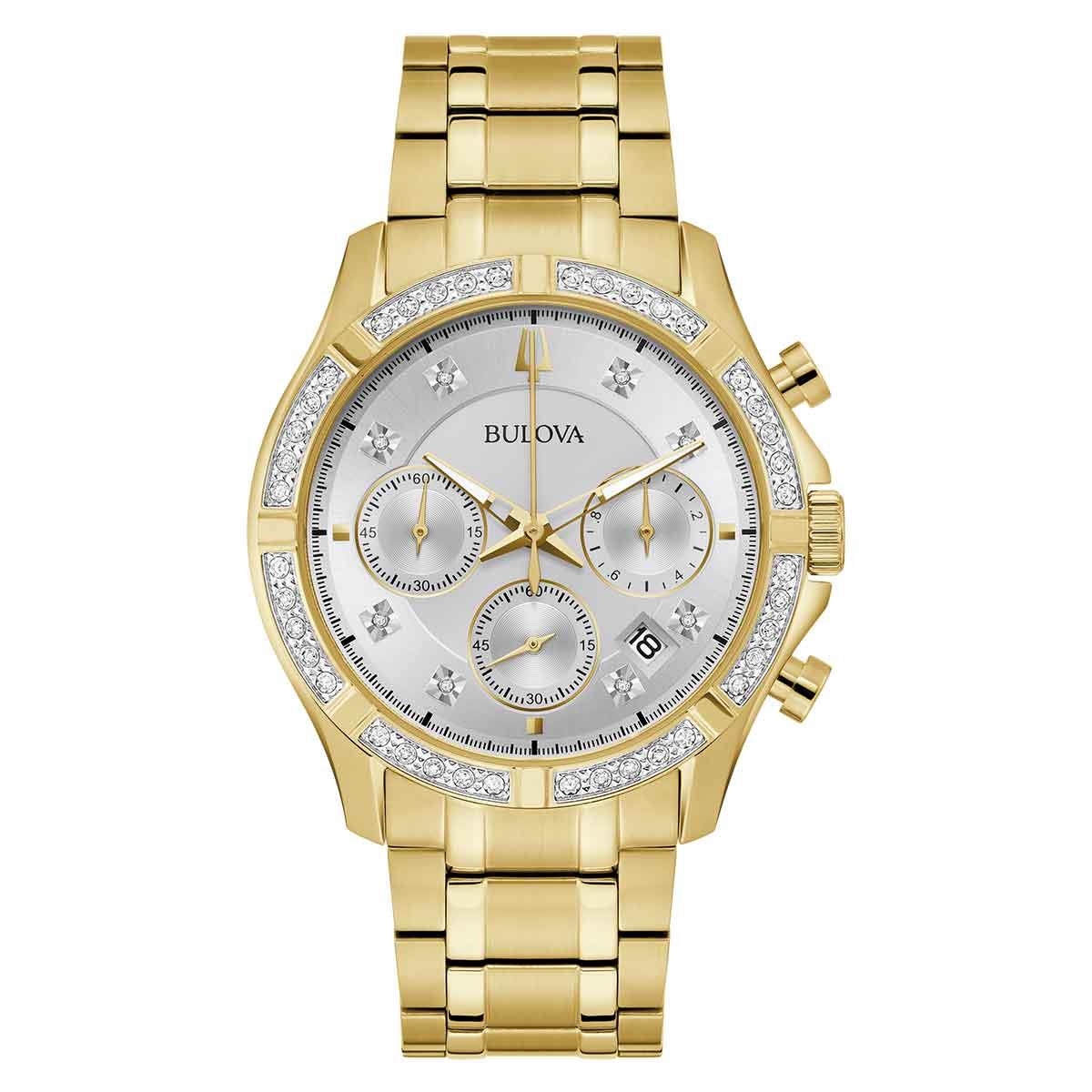 Reloj Bulova 98E113 Colecci&oacute;n Cristales Unisex image number null