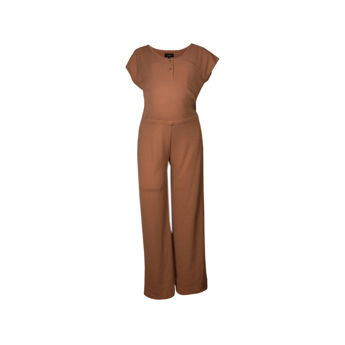 Jumpsuit De Maternidad Liso Con Bolsillos Laterales Doma Para Mujer image number null