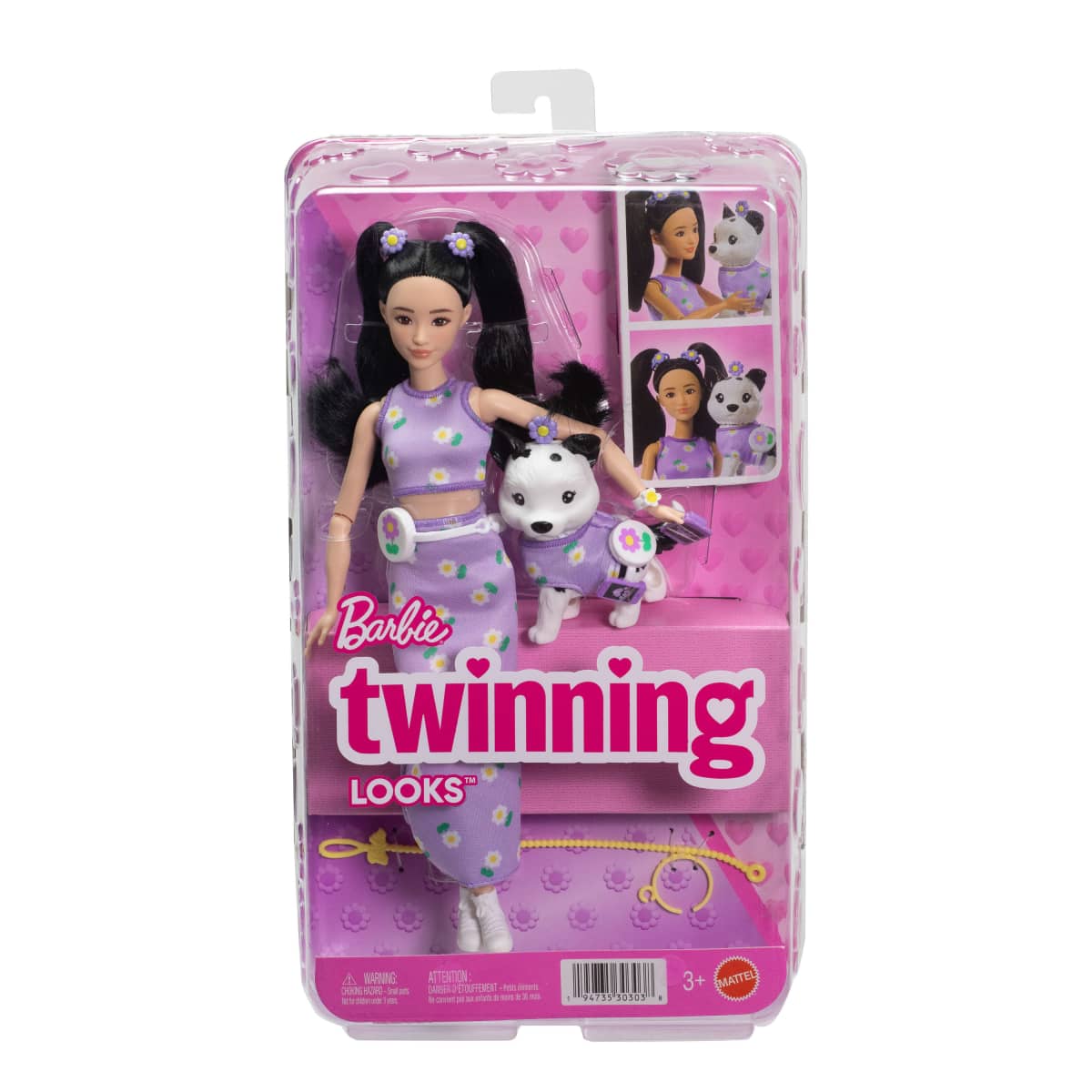 Barbie Fashion & Beauty Mu&ntilde;eca Looks Iguales Renee Y Perrito image number null